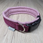Preview: Verstellbares Halsband Bordeaux & Rosa