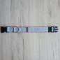 Preview: Halsband Grau Pink - verstellbar und gepolstert