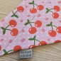 Preview: Halstuch rosa / grün mit Kirschen