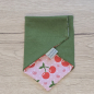 Preview: Halstuch rosa / grün mit Kirschen