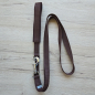 Preview: Leine mit weicher Handschlaufe - Braun