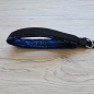 Preview: Leine mit weicher Handschlaufe - Schwarz mit Blitzen