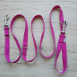 Preview: verstellbare Hundeleine - Pink
