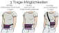 Preview: Gassitasche / Cross Bag / Hip Bag, Kolibris / schwarz