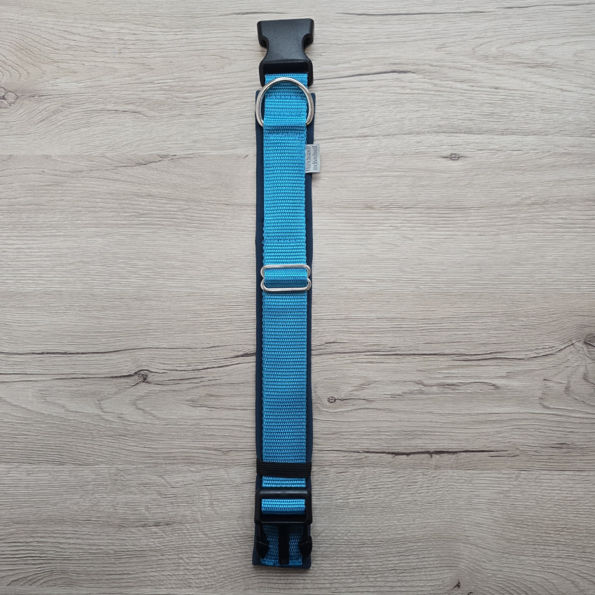 Verstellbares Halsband Petrol, Türkis