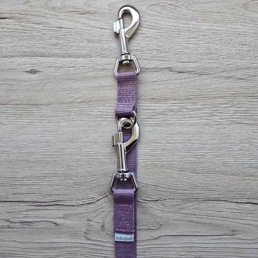 verstellbare Hundeleine - Mauve