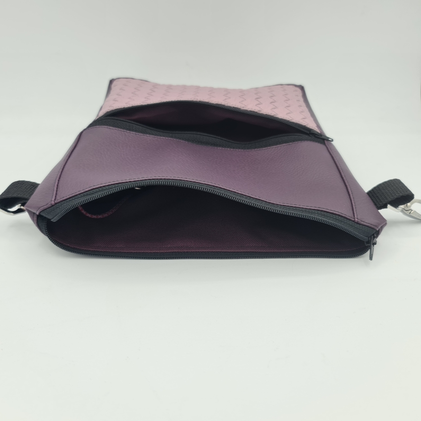 Gassitasche / Cross Bag / Hip Bag, Aubergine / Mauve