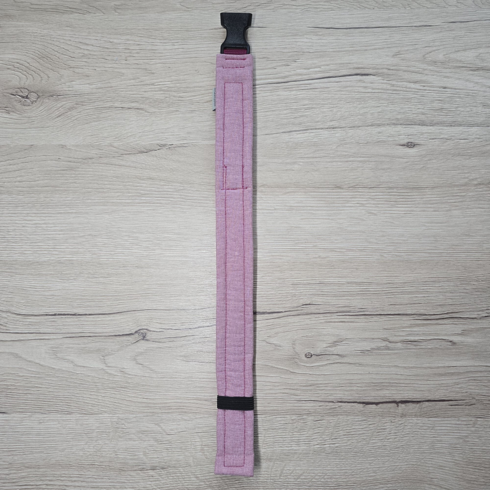 Verstellbares Halsband Bordeaux & Rosa