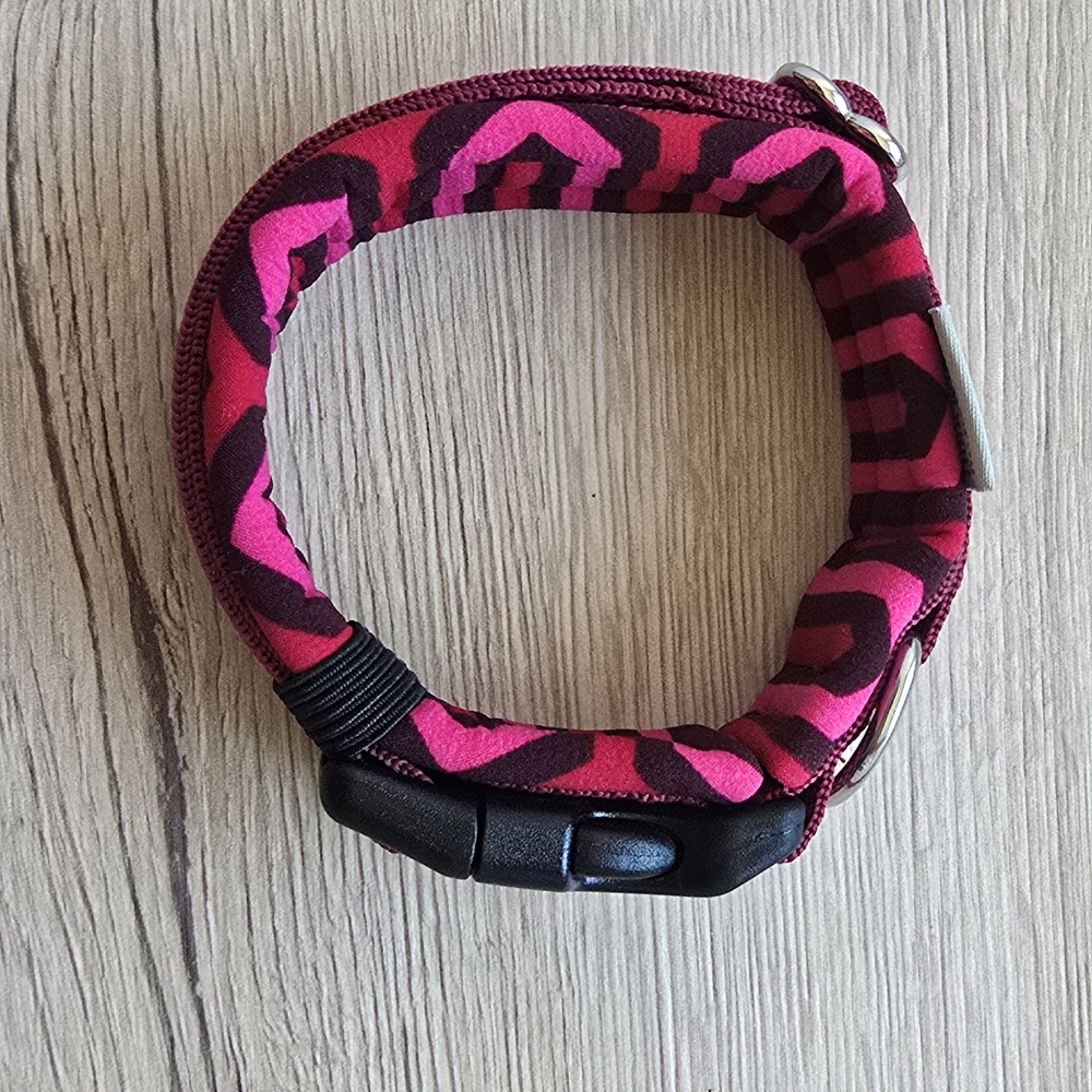 Halsband Bordaux verstellbar und gepolstert