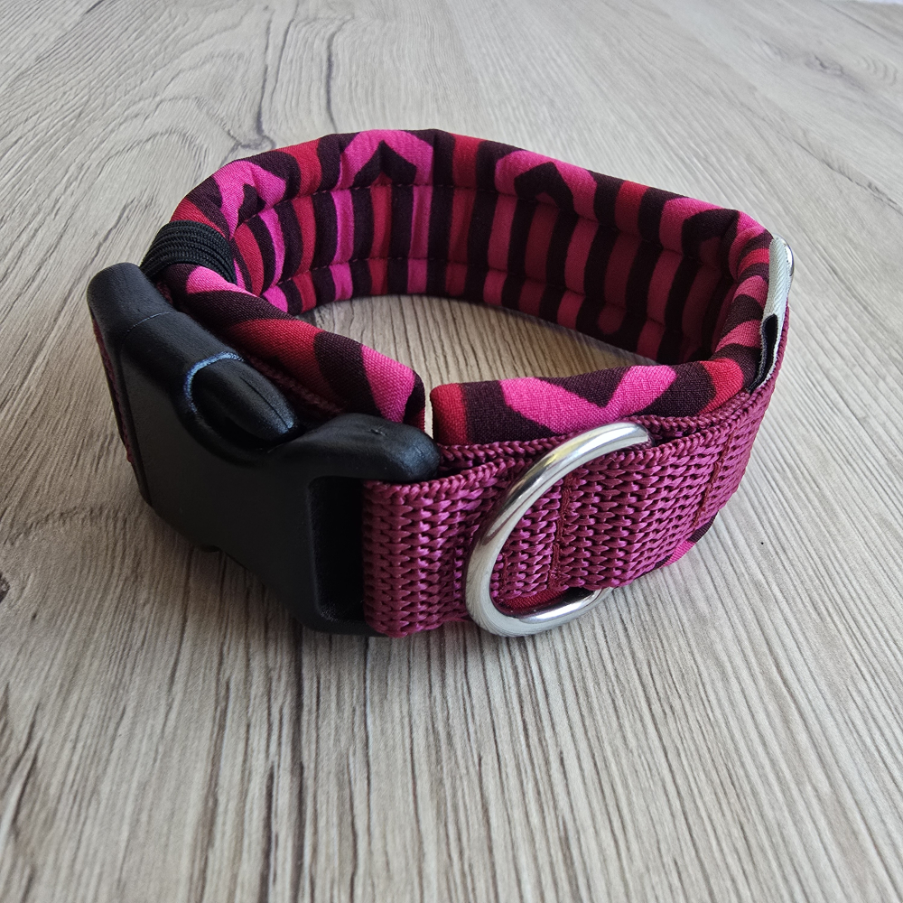Halsband Bordaux verstellbar und gepolstert