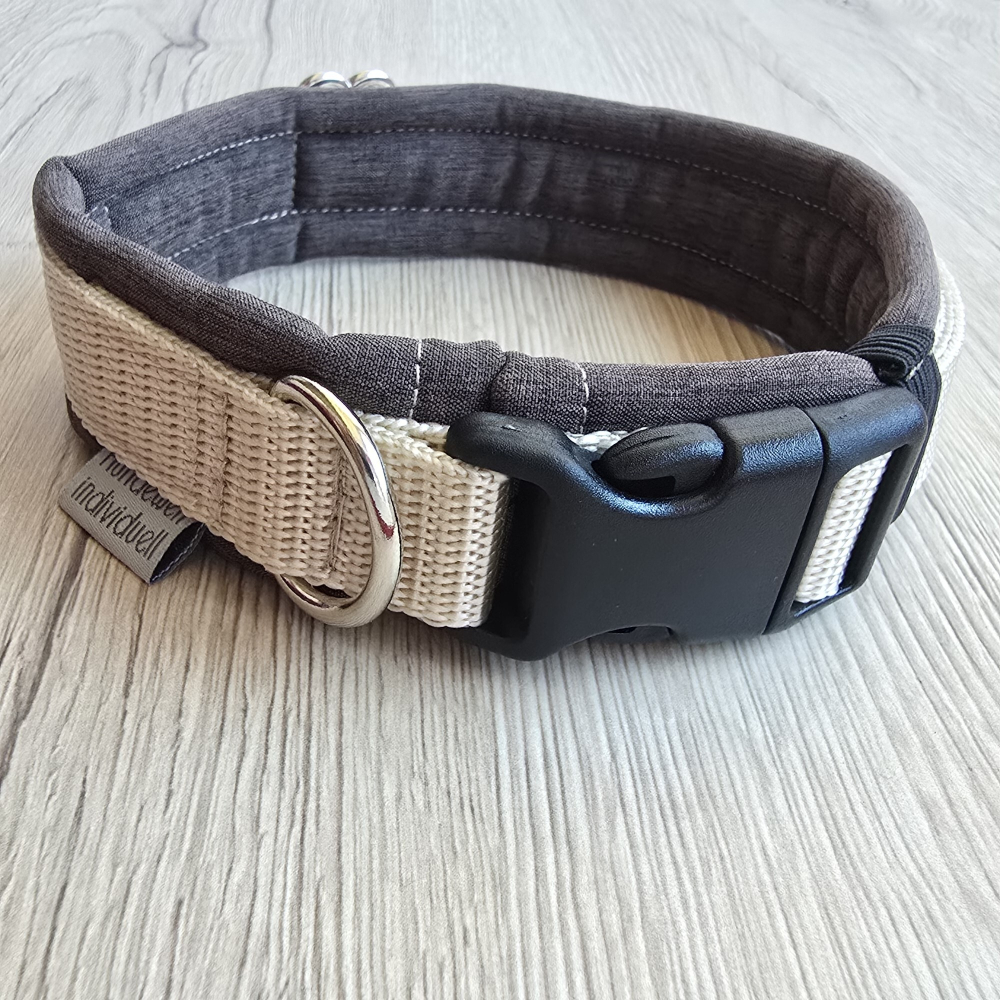 Verstellbares Halsband Sand Braun