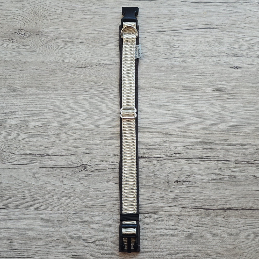 Verstellbares Halsband Sand Braun