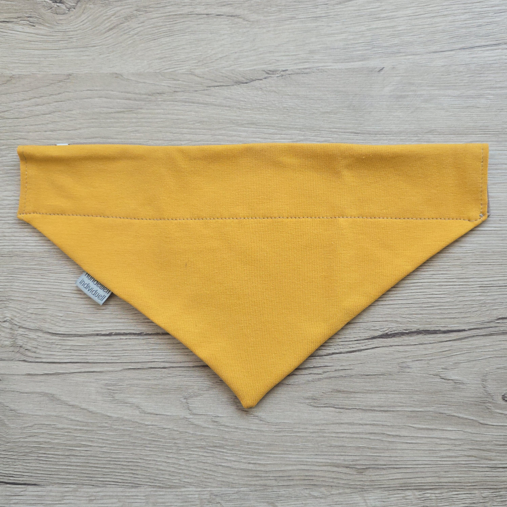 Halstuch beige / gelb mit Herzchen