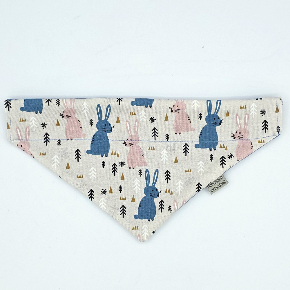 Halstuch mit Hasen blau OSTERANGEBOT