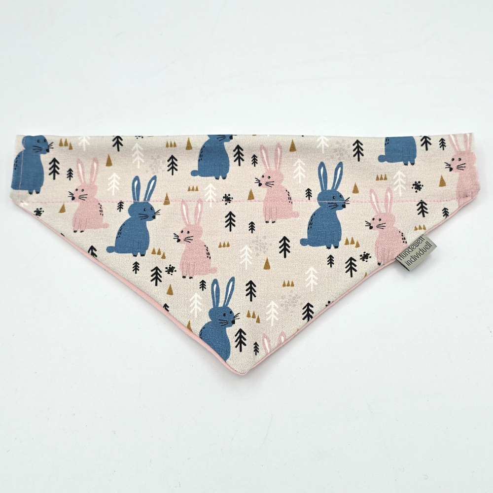 Halstuch mit Hasen rosa OSTERANGEBOT