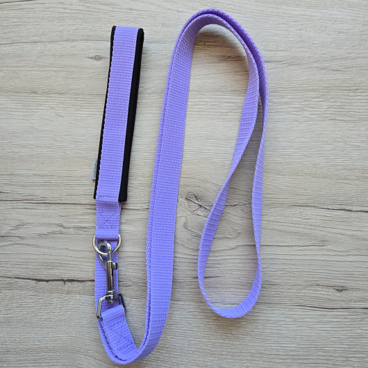 Leine mit weicher Handschlaufe - Flieder