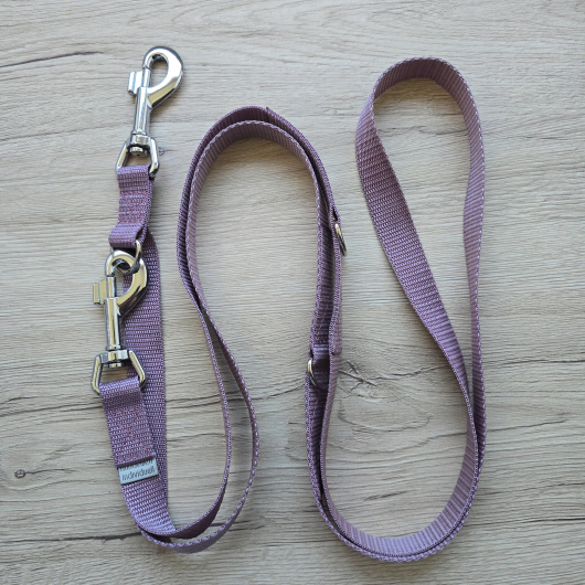 verstellbare Hundeleine - Mauve