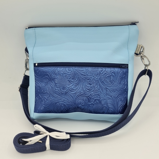 Gassitasche / Cross Bag / Hip Bag, Hellblau - Blau